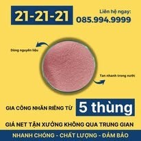 Phân bón lá 21-21-21 dạng bột màu hồng